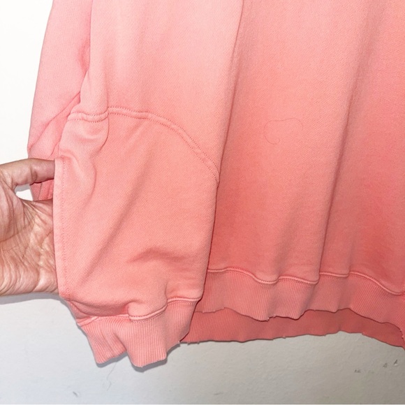 Aerie happy henley everyday polo sweater women’s Sz XL oversized pink lounge - Picture 6 of 8